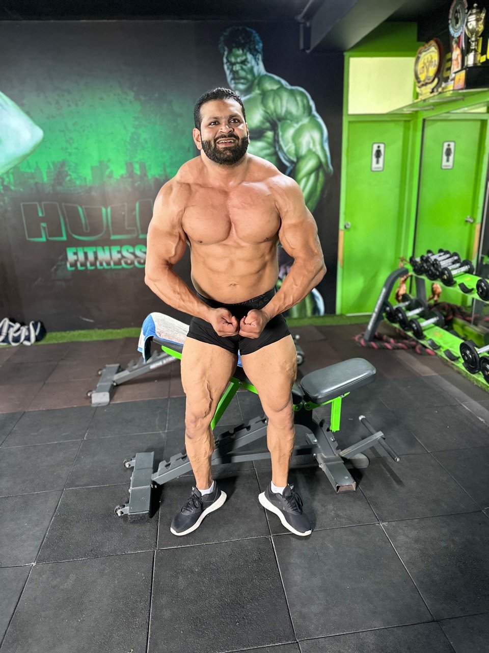 Syed Siddiq inside Hulk Fitness